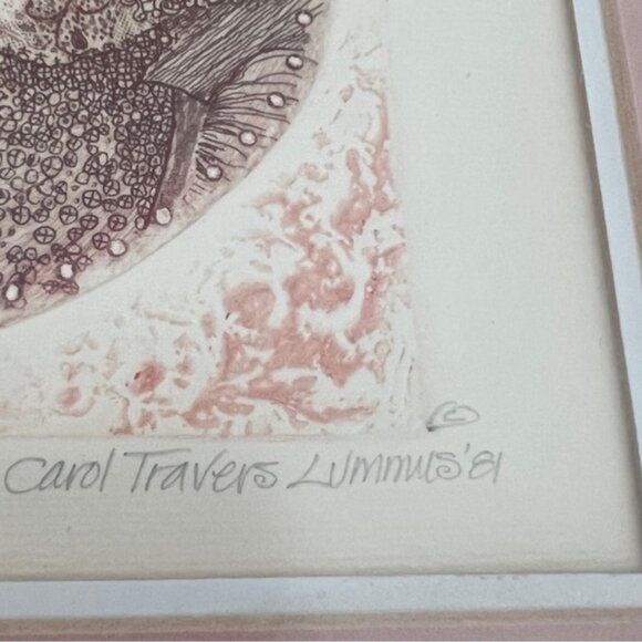 Carol Travers Lummus Original Signed & Numbered Artwork  3/250 Etching Painting - Picture 7 of 12